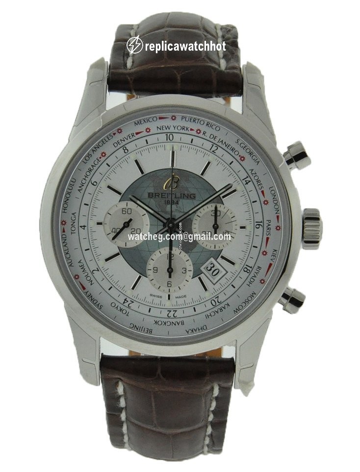 Breitling Transocean Unitime Pilot Mens watch Unisex Automatic Steel AB0510U9