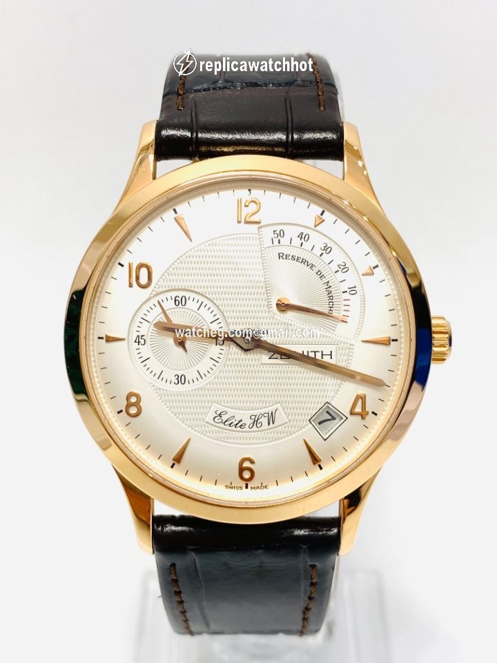 Zenith Elite Mens watch Unisex Manual winding Rose gold 17.1125.655