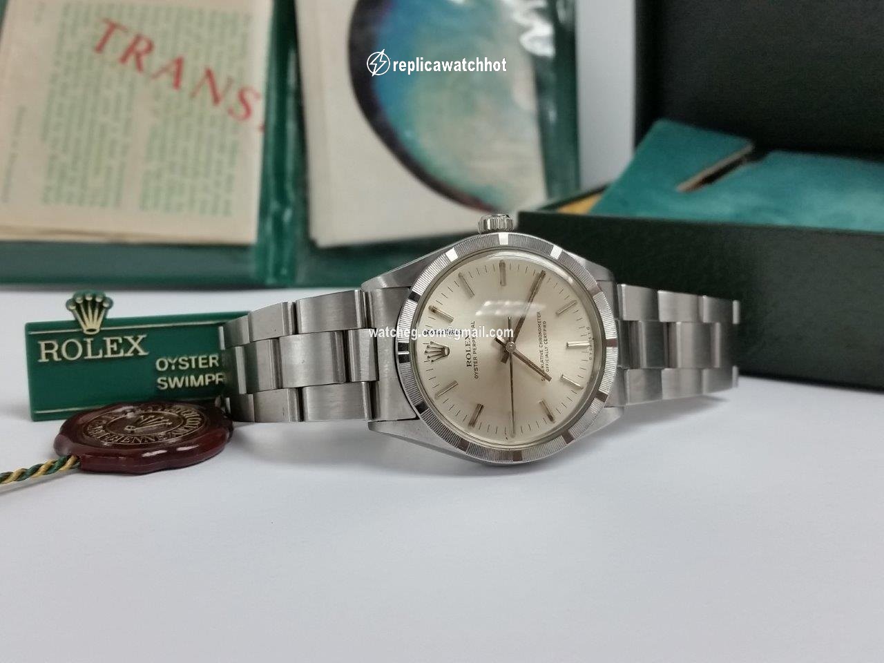 Rolex Oyster Perpetual 34 Mens watch Unisex Steel Automatic 1007