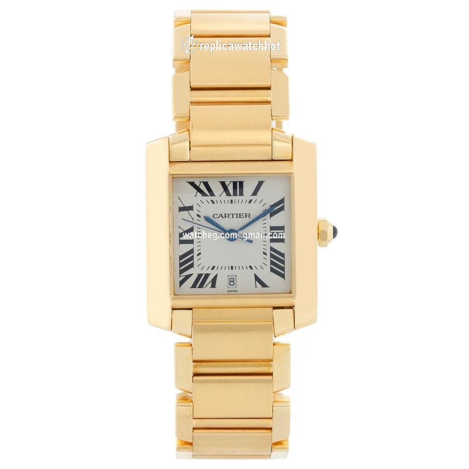 Cartier Tank Francaise Mens watch Unisex Automatic Yellow gold W50001R2