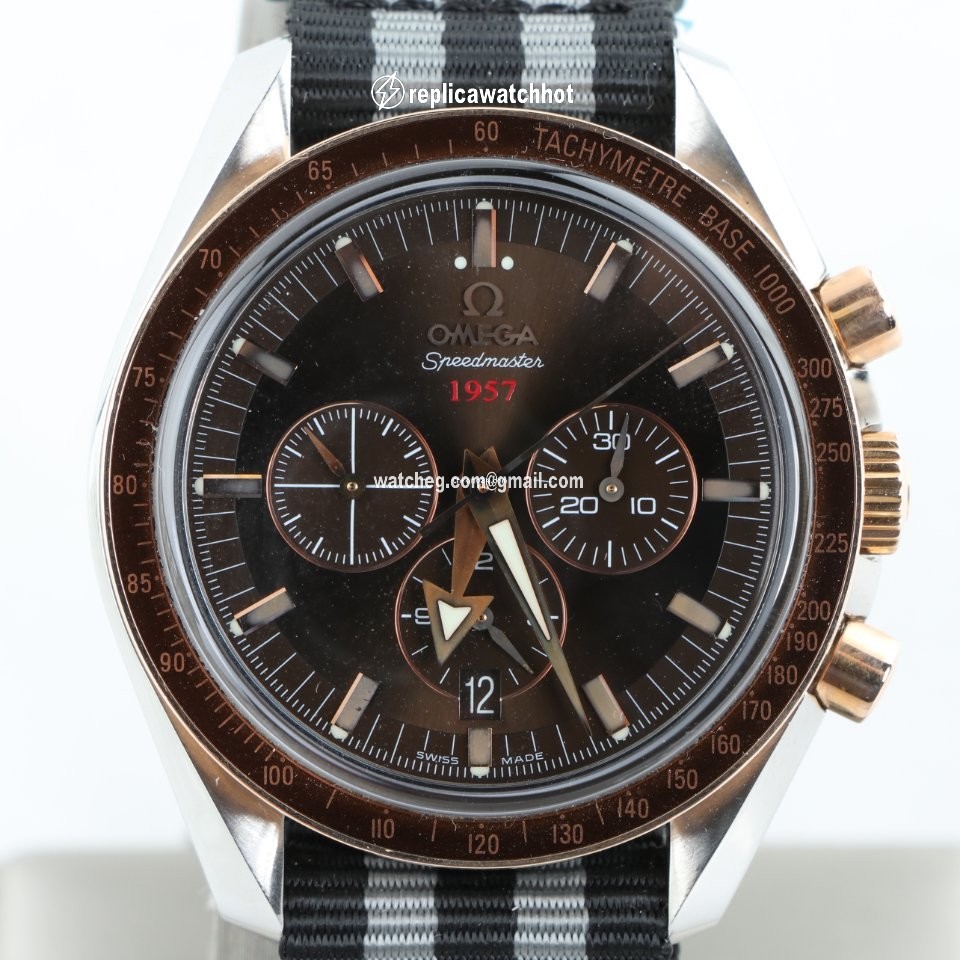 Omega Speedmaster Broad Arrow Mens watch Unisex Automatic Gold Steel 321.90.42.50.13.002