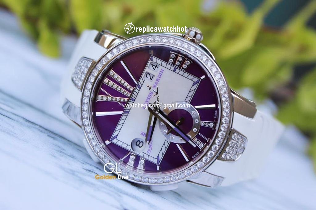 Ulysse Nardin Executive Dual Time Lady Womens watch Automatic Steel 243-10B-3C 30-07