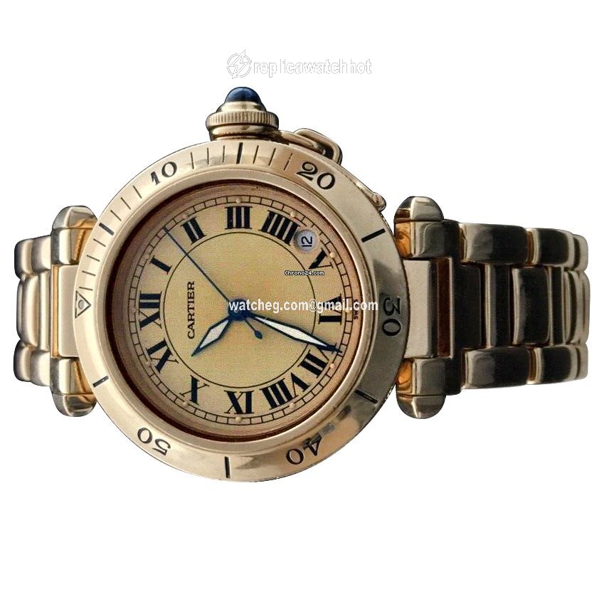 Cartier Pasha C Mens watch Unisex Automatic Yellow gold 1035 1