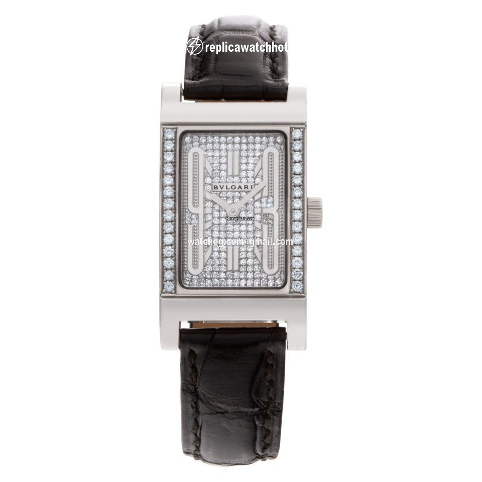 Bulgari Rettangolo Quartz White gold RT W39 G