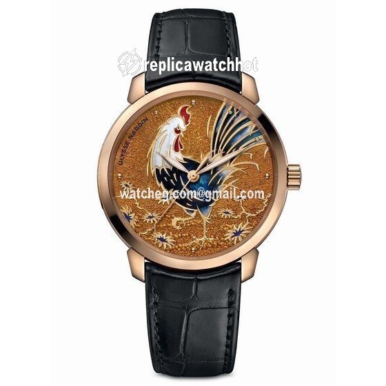 Ulysse Nardin Classico Mens watch Unisex Automatic Rose gold 8152-111-2 ROOSTER