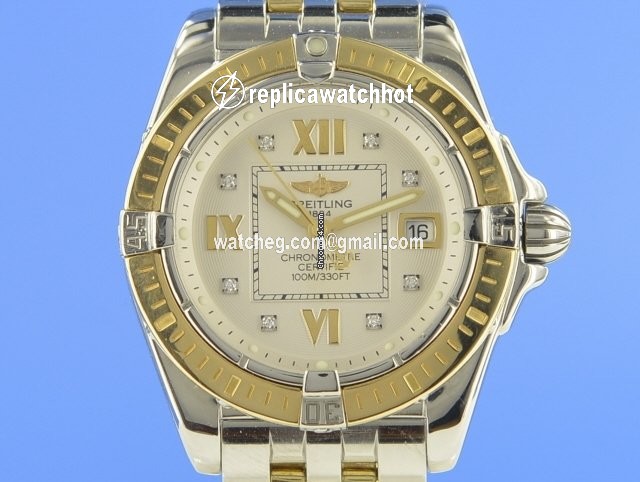 Breitling Cockpit Lady Womens watch Quartz Gold Steel D71356