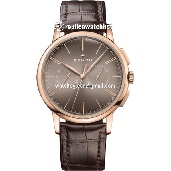 Zenith Elite Chronograph Classic Mens watch Unisex Automatic Rose gold 18.2270.4069 18.C498