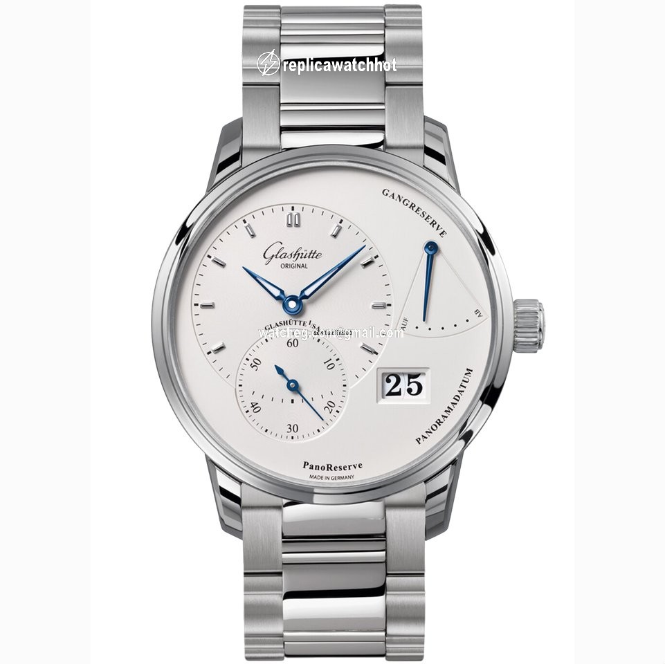 Glashtte Original PanoReserve Mens watch Unisex Manual winding Steel 1-65-01-22-12-24