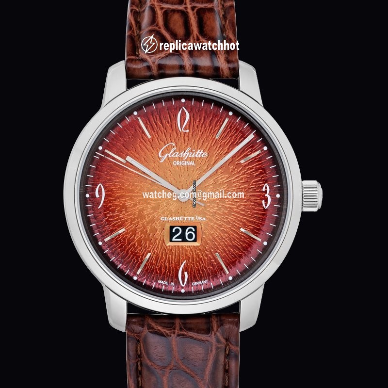 Glashtte Original Sixties Panorama Date Mens watch Unisex Automatic Steel 2-39-47-09-02-04