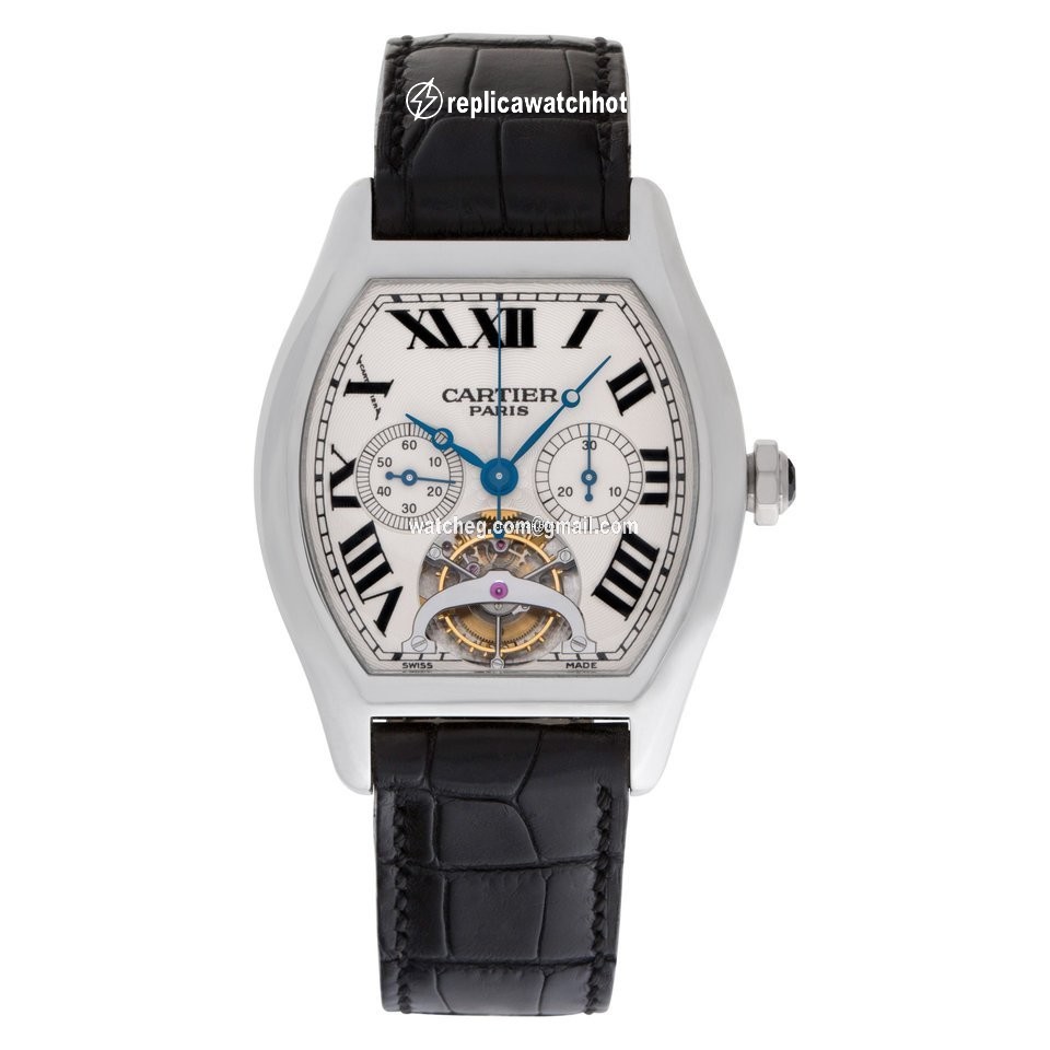 Cartier Tortue Mens watch Unisex Manual winding Platinum W1545751