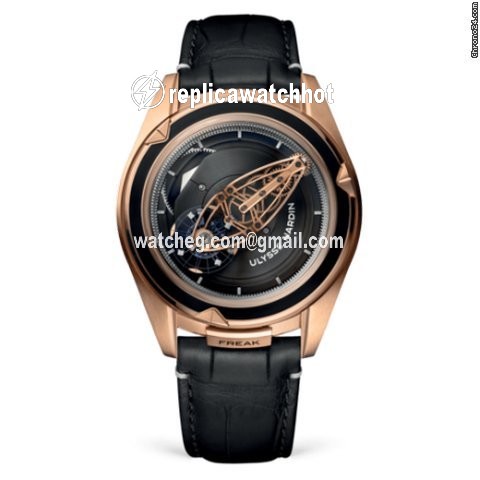 Ulysse Nardin Freak Mens watch Unisex Manual winding Rose gold 2502-250LE