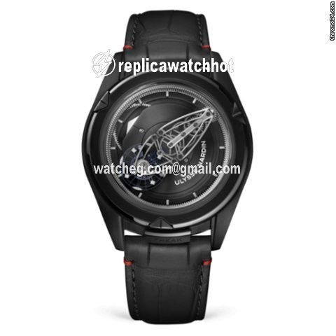Ulysse Nardin Freak Mens watch Unisex Manual winding Titanium 2503-250 BLACK