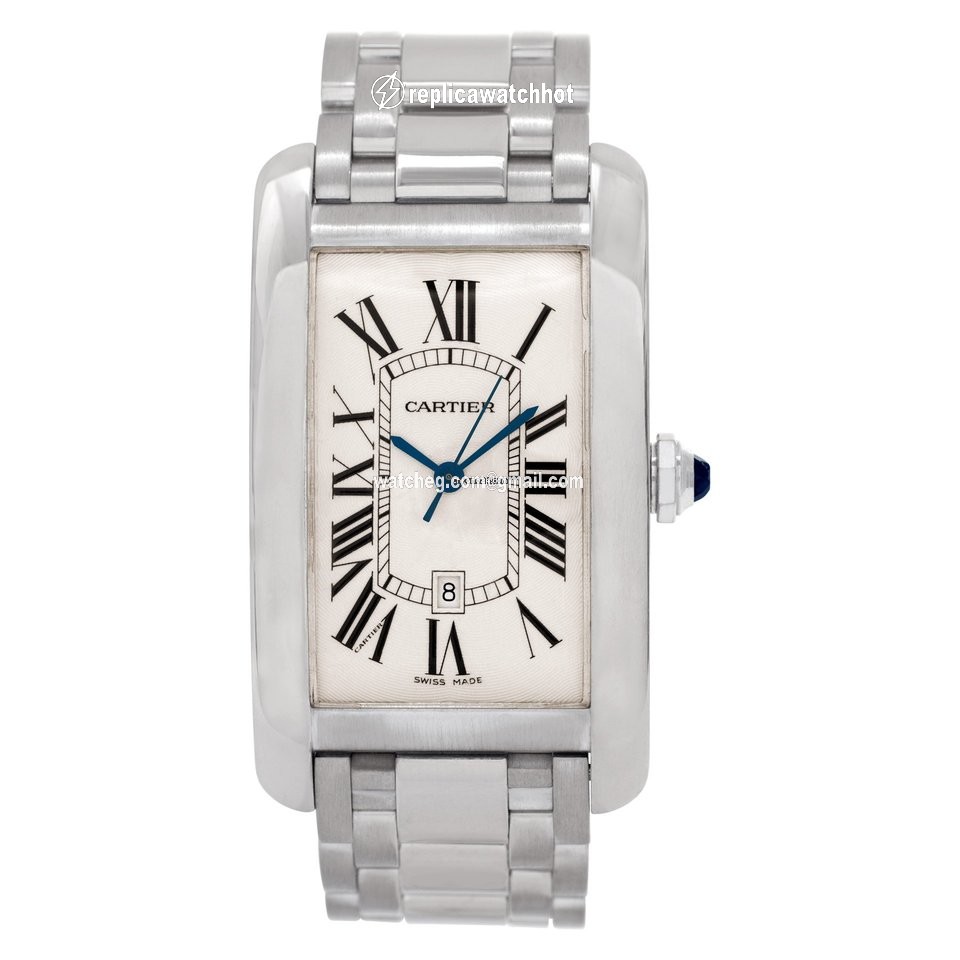 Cartier Tank Americaine Mens watch Unisex Automatic White gold W2605511