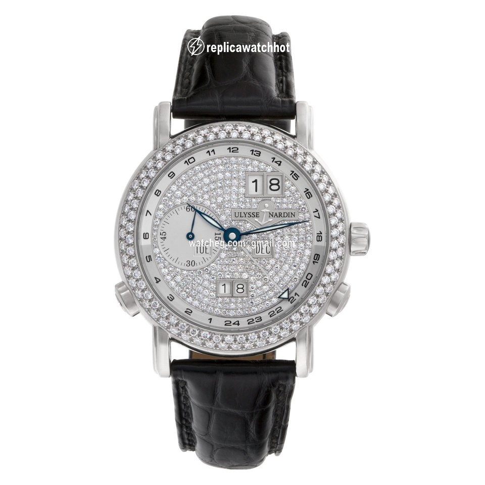 Ulysse Nardin GMT + - Perpetual Mens watch Unisex Automatic White gold 320-22