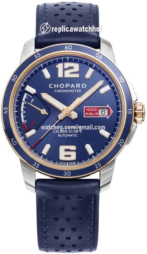 Chopard Mille Miglia Mens watch Unisex Automatic Gold Steel 168566-6002 Azzurro