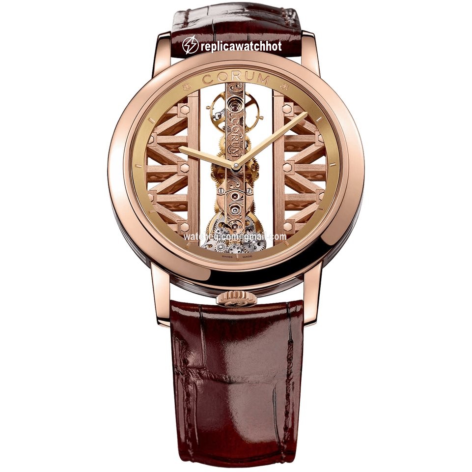 Corum Golden Bridge Mens watch Unisex Manual winding Rose gold B113 03010 C 113.900.55 0F02 GG55R