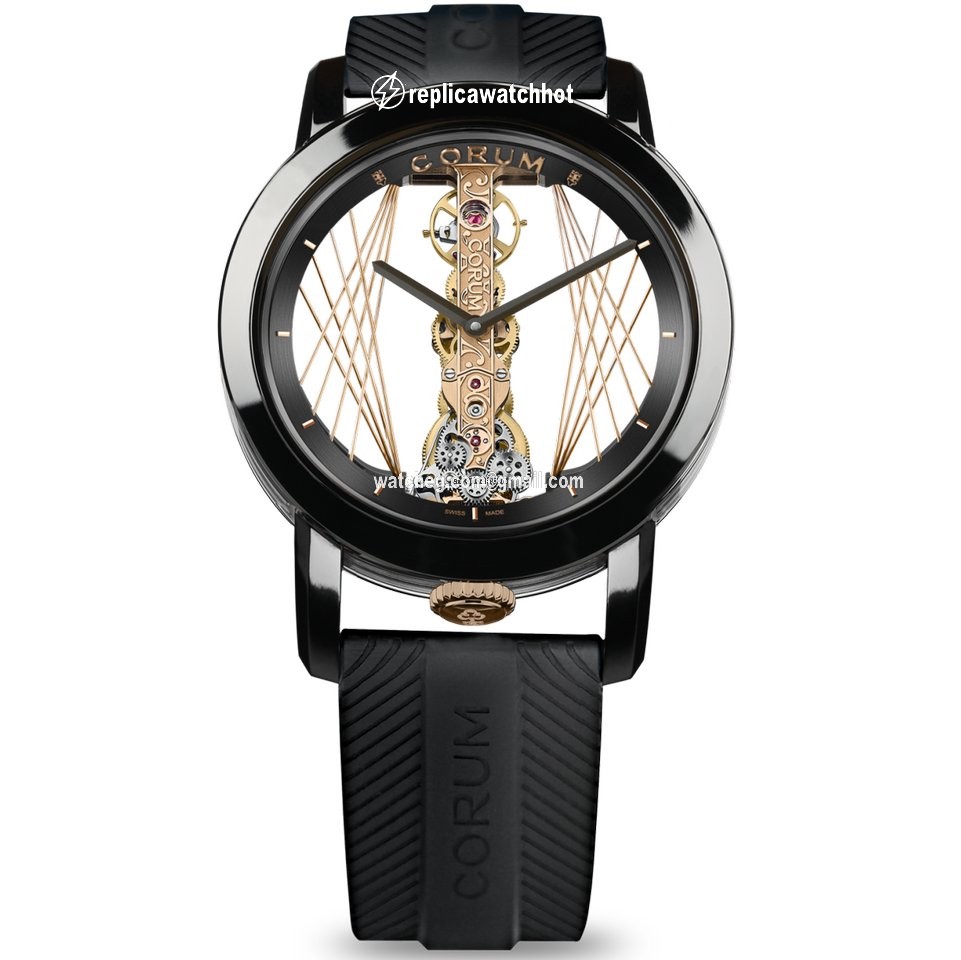 Corum Golden Bridge Mens watch Unisex Manual winding Titanium B113 03951 - 113.955.95 F371 CA55R