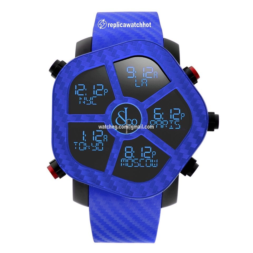Jacob & Co. Five Time Zone Mens watch Unisex Quartz Steel GH100.11.NS.PC.ANE4D