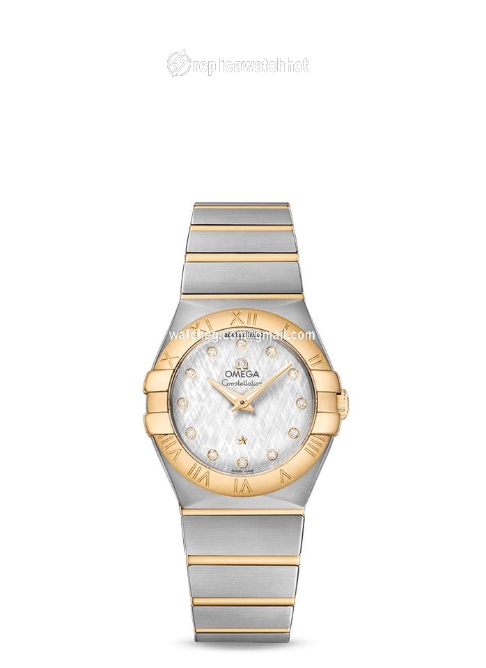 Omega Constellation Quartz Womens watch Quartz Gold Steel 123.20.27.60.52.001