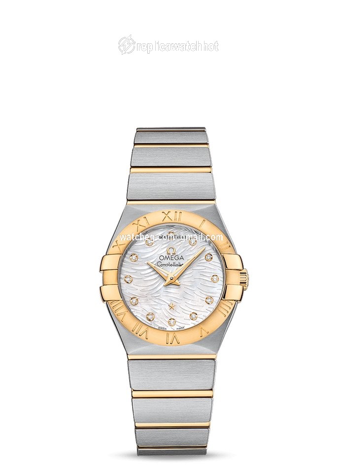 Omega Constellation Quartz Womens watch Quartz Gold Steel 123.20.27.60.55.008