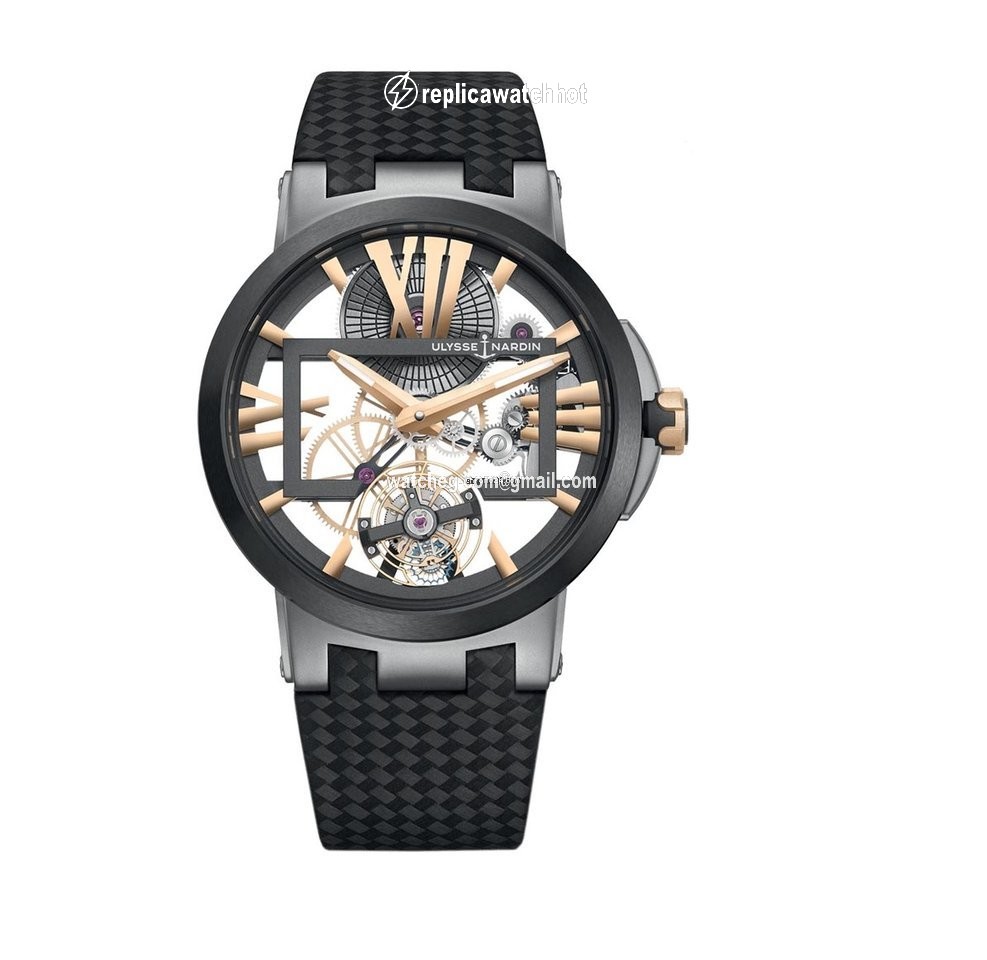 Ulysse Nardin Executive Skeleton Tourbillon Mens watch Unisex Manual winding Titanium 1713-139 02-BQ