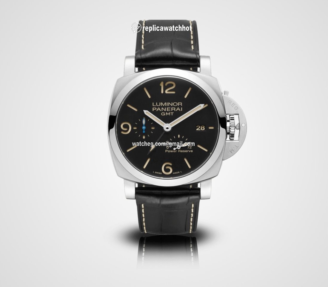 Panerai Luminor 1950 3 Days GMT Power Reserve Automatic Mens watch Unisex Automatic Steel PAM 01321
