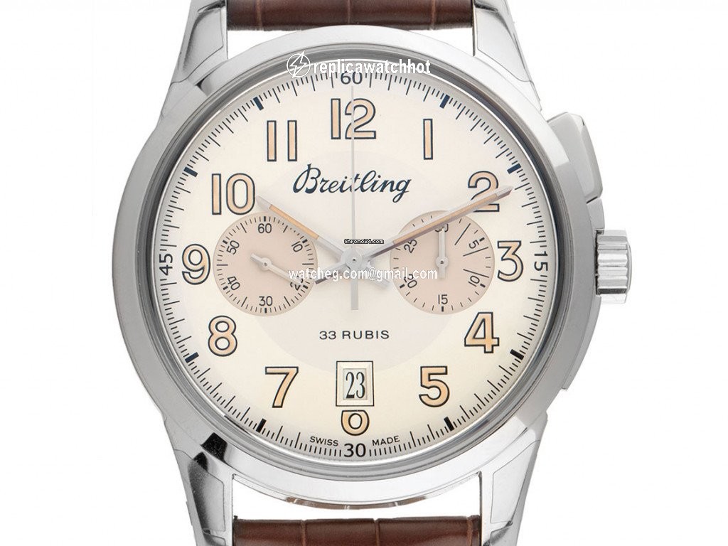 Breitling Transocean Chronograph 1915 Mens watch Unisex Manual winding Steel AB141112 G799 740P A20D.1