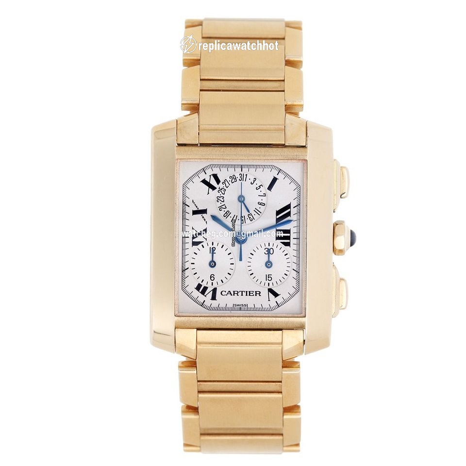 Cartier Tank Francaise Mens watch Unisex Quartz Yellow gold W5000556 1830