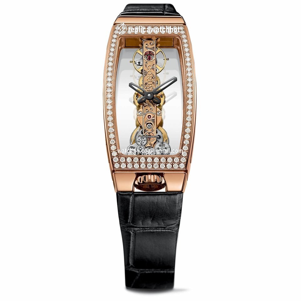 Corum Miss Golden Bridge Womens watch Manual winding Rose gold 113.102.85 0001 0000