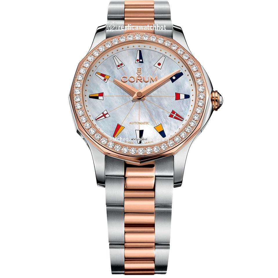 Corum Admirals Cup Womens watch Automatic Gold Steel A400 02902 - 400.100.29 V200 PN13