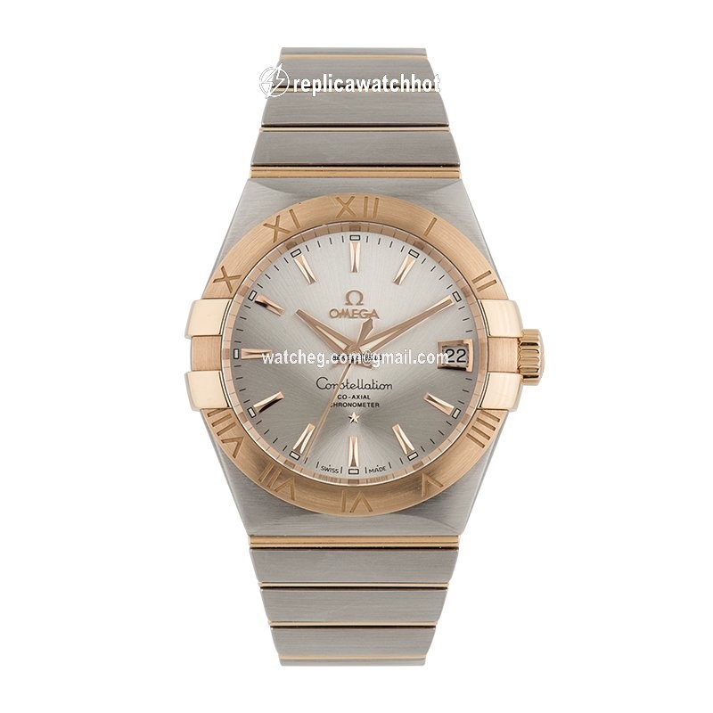 Omega Constellation Men Mens watch Unisex Automatic Gold Steel 123.20.38.21.02.001