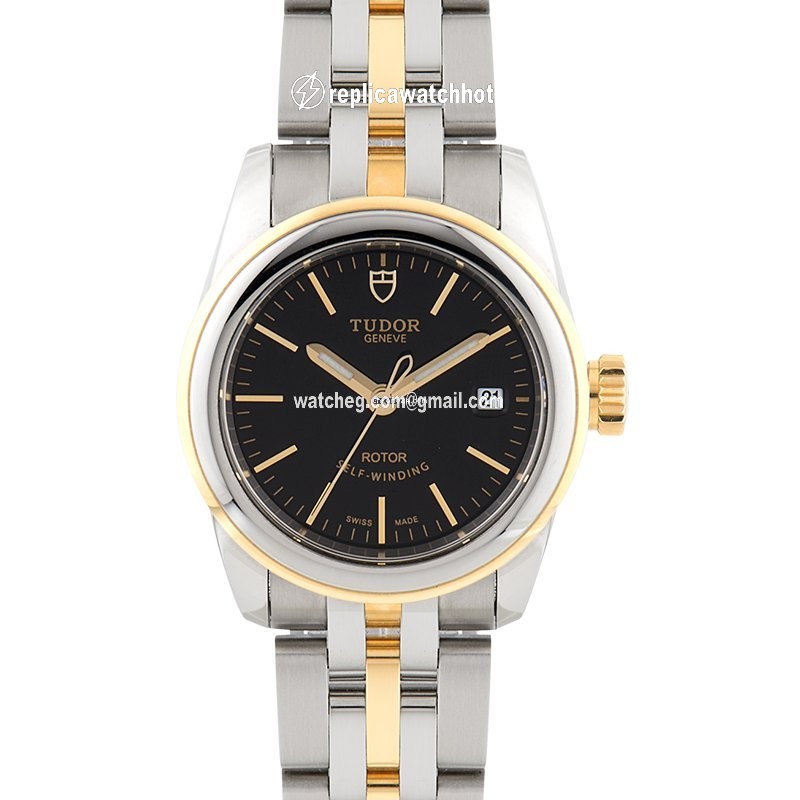 Tudor Glamour Date Womens watch Automatic Gold Steel 51003