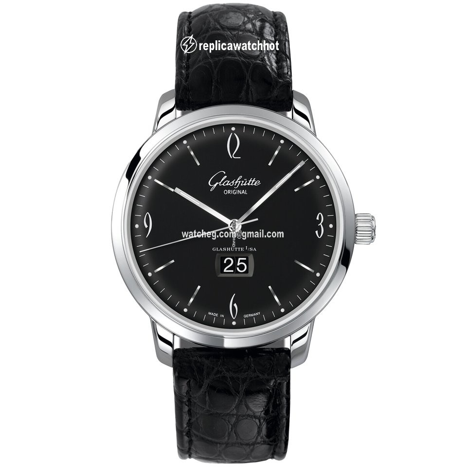 Glashtte Original Sixties Panorama Date Mens watch Unisex Automatic Steel 2-39-47-03-02-04