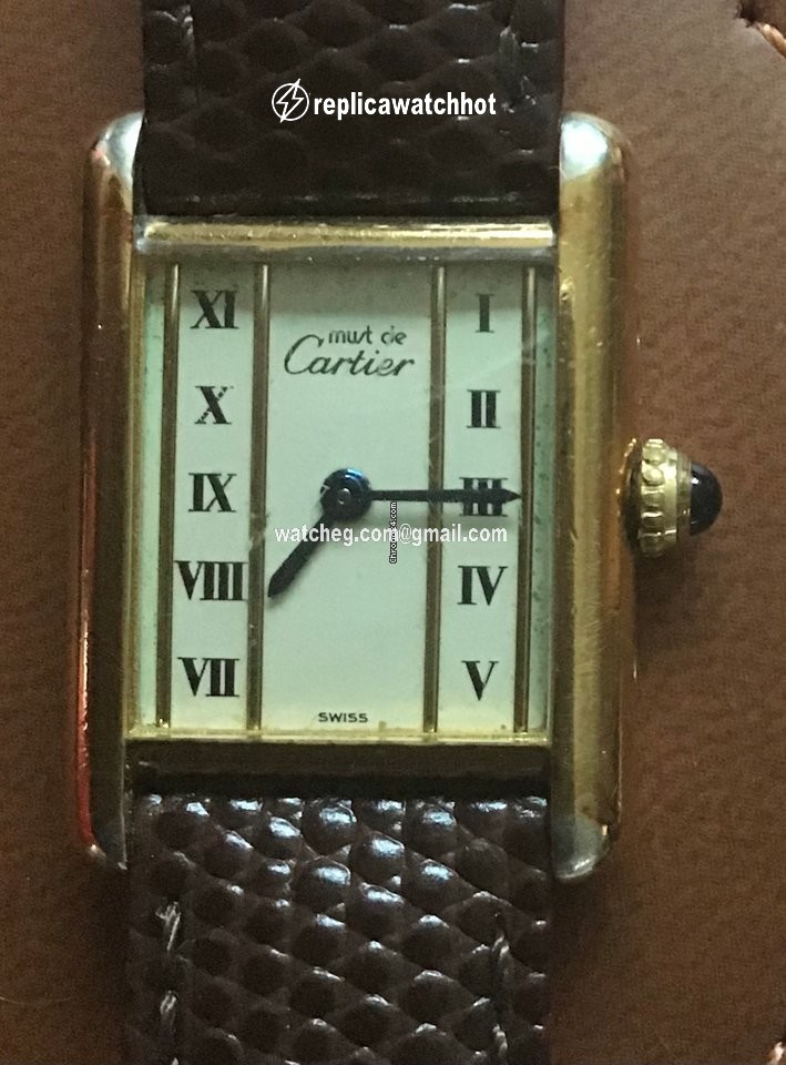 Cartier Tank Vermeil Womens watch Quartz Silver 5057001