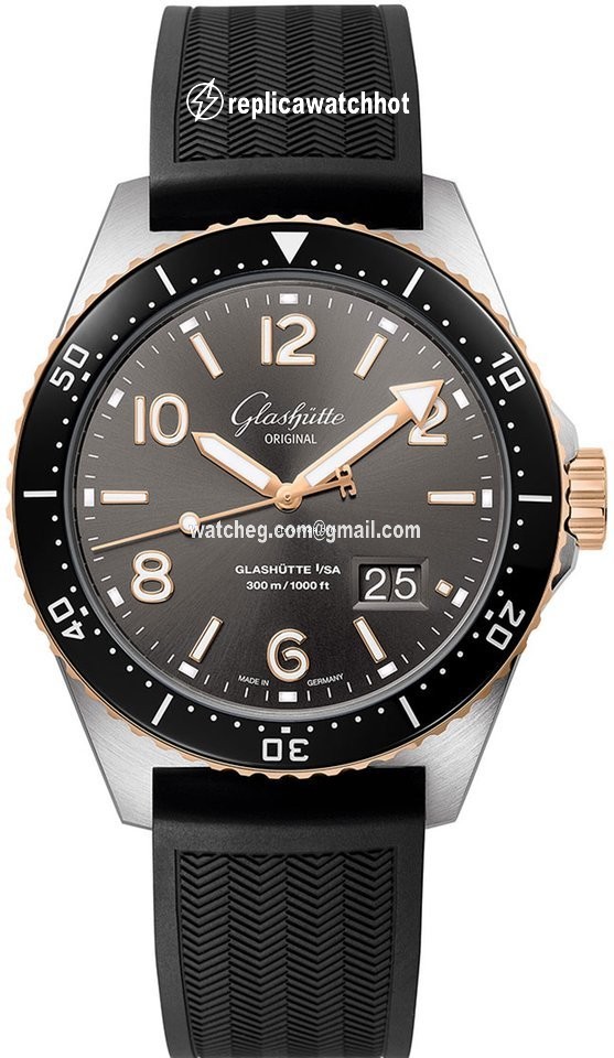 Glashtte Original Mens watch Unisex Automatic Gold Steel 1-36-13-04-91-33