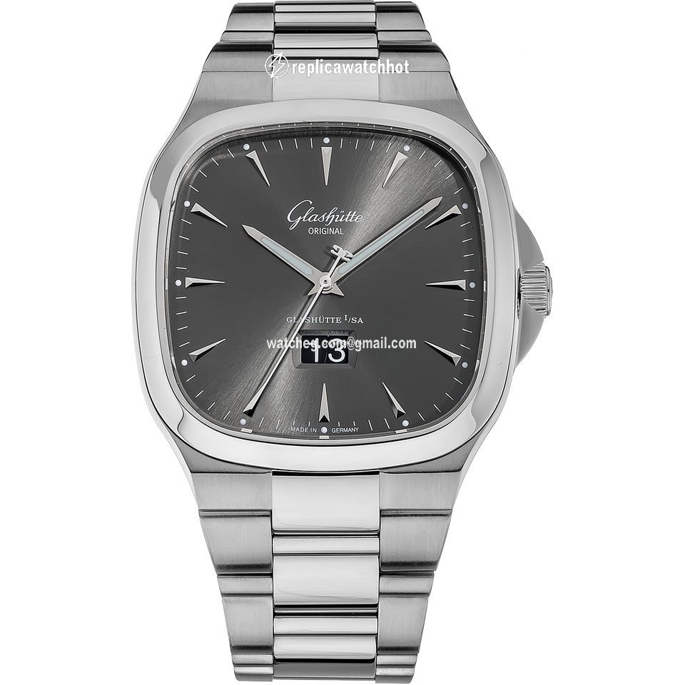 Glashtte Original Seventies Panorama Date Mens watch Unisex Automatic Steel 2-39-47-12-12-14