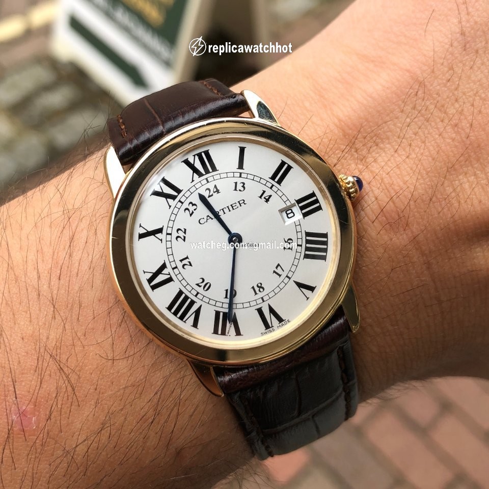 Cartier Ronde Solo de Cartier Mens watch Unisex Quartz Yellow gold W6700455
