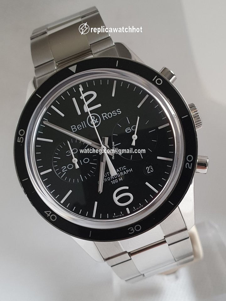 Bell & Ross BR V1 Mens watch Unisex Automatic Steel BRV126-BL-BE SST