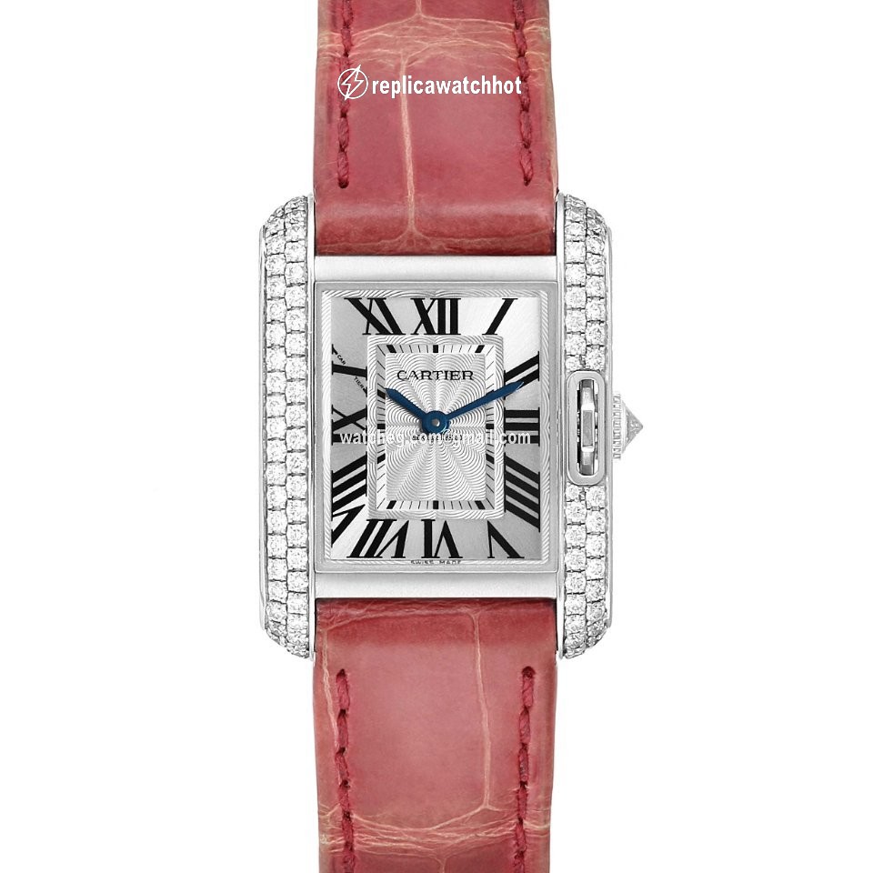 Cartier Tank Anglaise Womens watch Quartz White gold WT100015