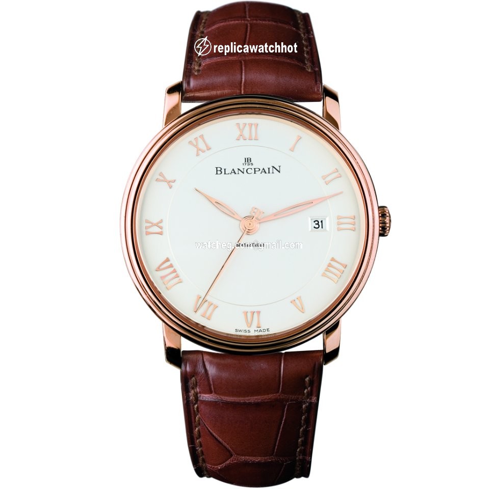 Blancpain Villeret Ultra-Slim Mens watch Unisex Automatic Red gold 6651-3642-55B