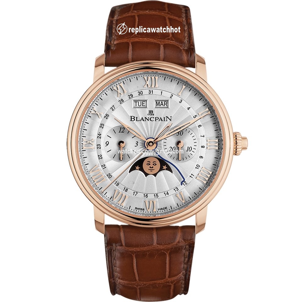 Blancpain Villeret Complete Calendar Mens watch Unisex Automatic Red gold 6685-3642-55B
