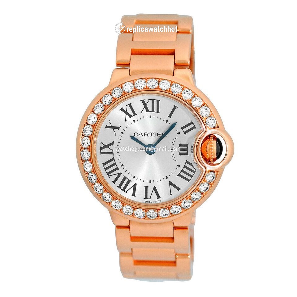 Cartier Ballon Bleu 28mm Womens watch Quartz Rose gold WE9002Z3
