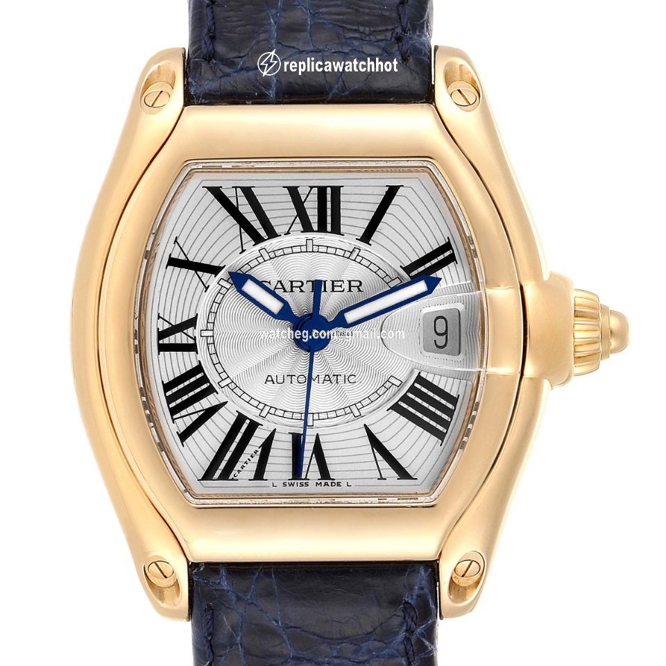 Cartier Roadster Mens watch Unisex Automatic Yellow gold W62005V2