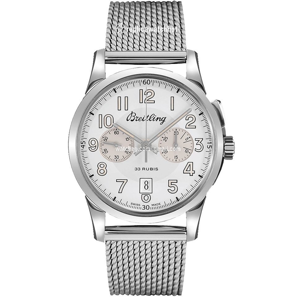 Breitling Transocean Chronograph 1915 Mens watch Unisex Manual winding Steel AB141112 G799 154A