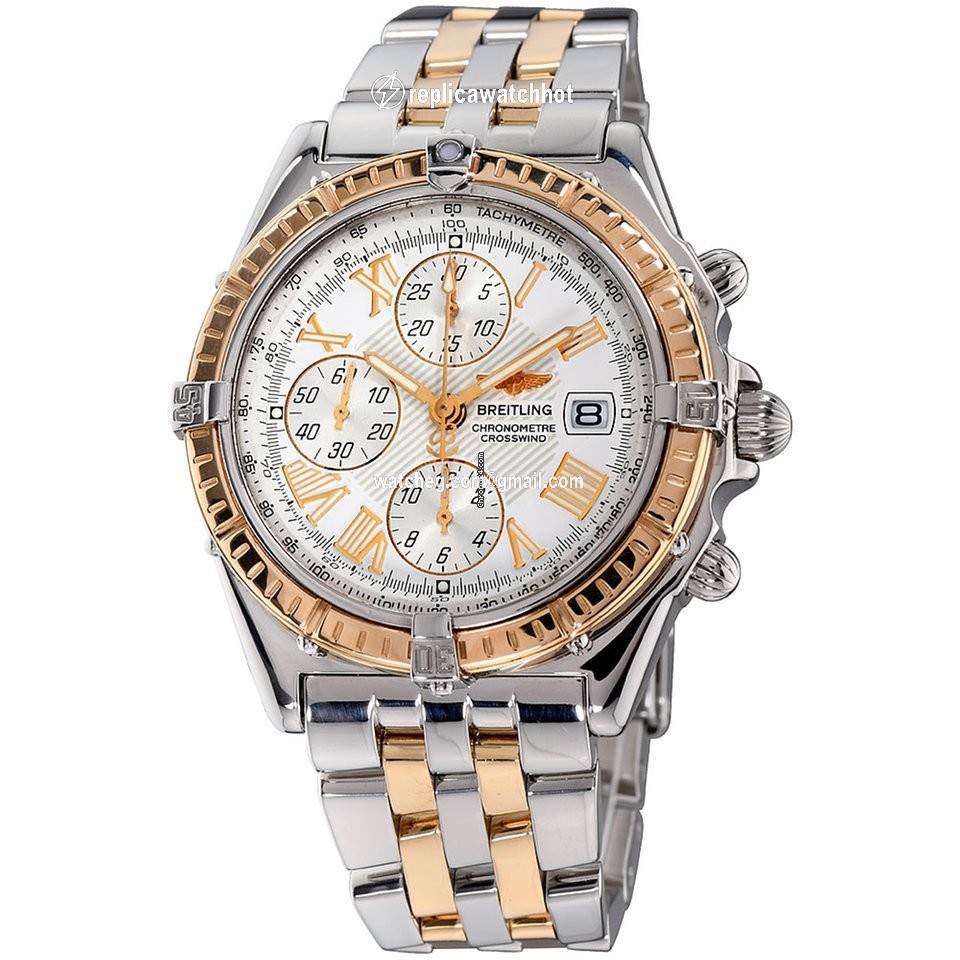 Breitling Crosswind Racing Mens watch Unisex Automatic Gold Steel D13355