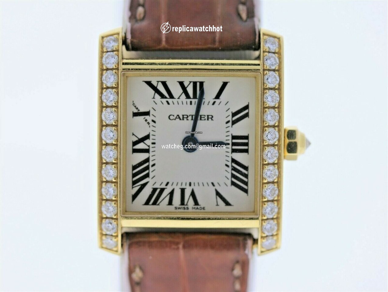 Cartier Tank Francaise Quartz Yellow gold WE100151