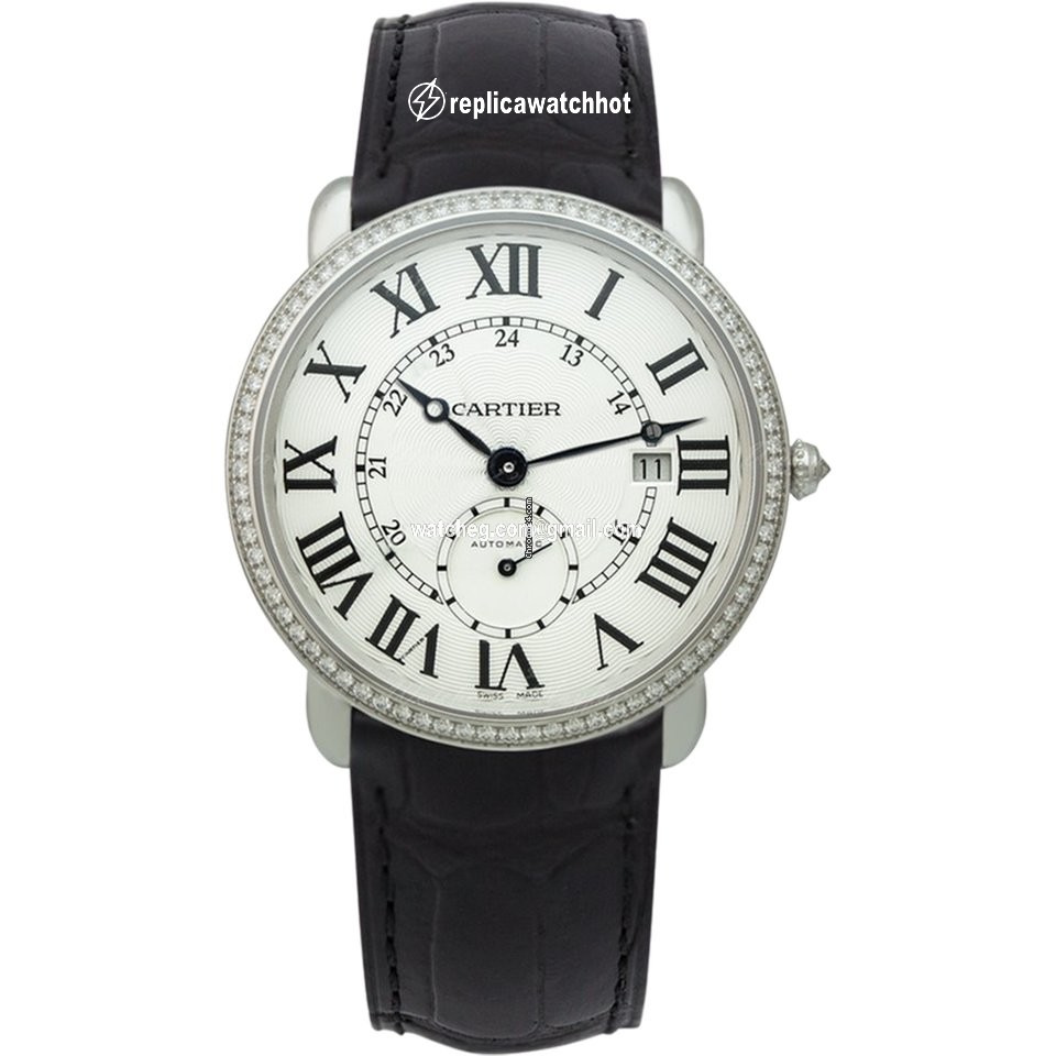 Cartier Ronde Louis Cartier Mens watch Unisex Automatic White gold WR007018