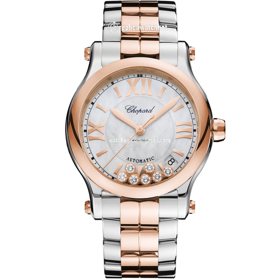 Chopard Happy Sport Womens watch Automatic Gold Steel 278559-6009