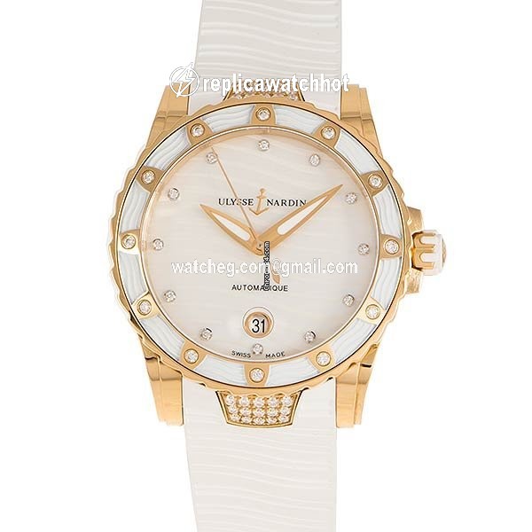Ulysse Nardin Lady Diver Womens watch Automatic Rose gold 8156-180E-3C 10