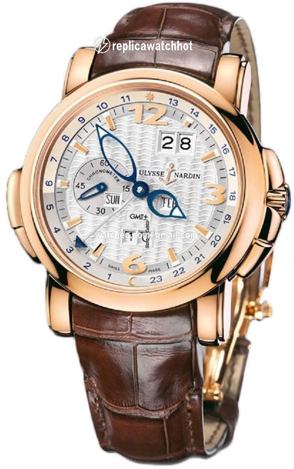 Ulysse Nardin GMT + - Perpetual Mens watch Unisex Automatic Rose gold 326-60 60
